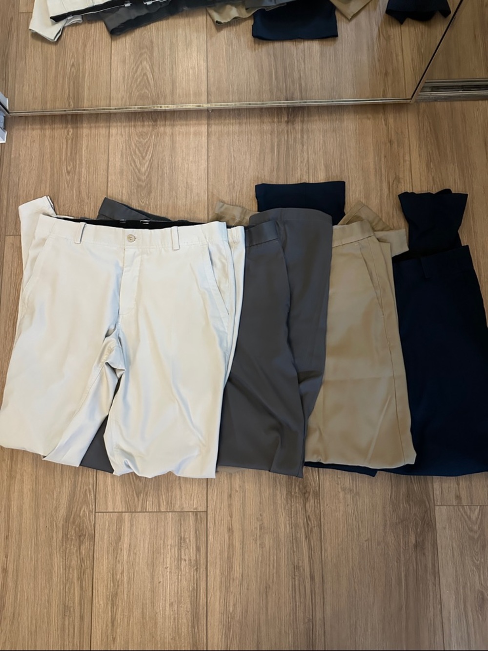 Nike Men's Dri Fit Pants - Light Beige, Gray, Khaki, Navy, Black